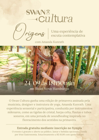 Chegada da primavera inspira noite de escuta contemplativa no Hotel Swan Novo Hamburgo