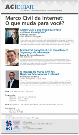 Debate na ACI sobre o Marco Civil da Internet: O que muda para você?