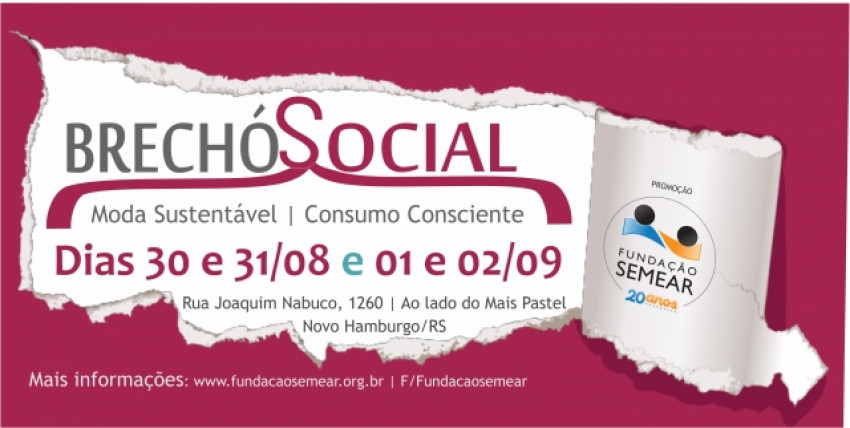 Vem aí o Brechó Social da Fundação Semear