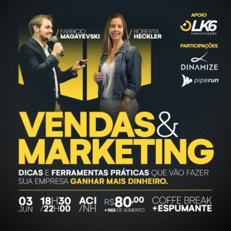 Evento no auditório da ACI abordará dicas e ferramentas que vão fazer sua empresa vender mais e trabalhar o marketing de maneira estratégica
