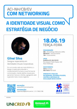 Identidade visual como estratégia de negócio é o tema do ACI com Networking na terça-feira