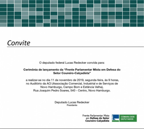 ACI vai sediar o lançamento da Frente Parlamentar Mista em Defesa do Setor Coureiro-calçadista