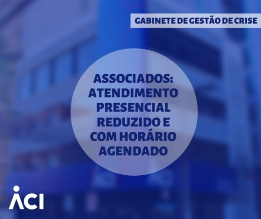 ACI está atendendo pela manhã com horários agendados