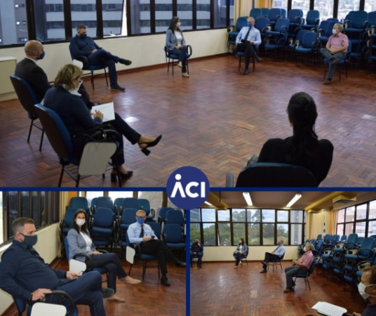 ACI e entidades ligadas ao comércio reunidas com a Prefeitura de Novo Hamburgo