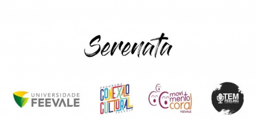Integrantes do Movimento Coral Feevale interpretam a música Serenata