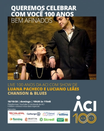 Participe da live dos cem anos da ACI, neste domingo