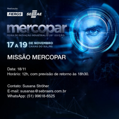 Transporte gratuito para Mercopar no dia 18