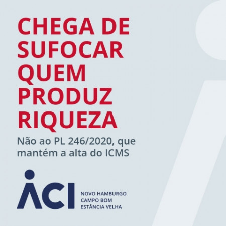 ACI manifesta posição contrária ao aumento de impostos proposto pelo Governo do RS