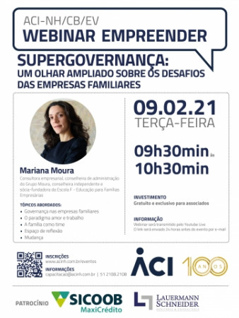 Webinar no dia 9 analisa desafios de governança corporativa em empresas familiares