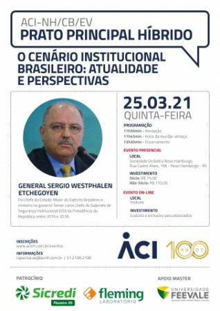Cenário institucional é tema do Prato Principal de março