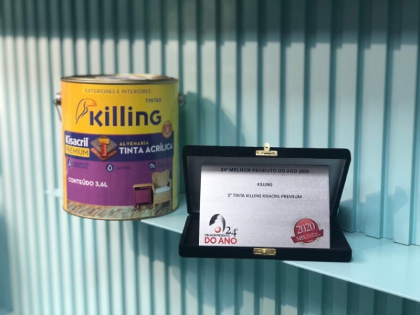 Tintas Killing recebe prêmio de Melhor Produto do Ano