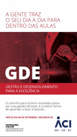 Nova edição on-line do curso GDE terá início em setembro