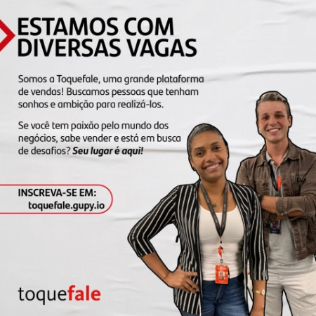 Somos a Toquefale, uma grande plataforma de vendas