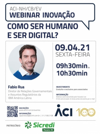 Webinar nesta sexta-feira mostra como ser humano e ser digital