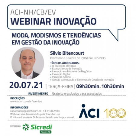 Professor da Unisinos fará palestra sobre moda, modismos e tendências em gestão da inovação