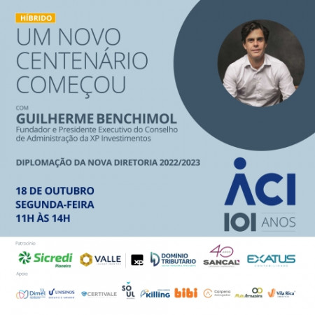 Vagas para evento em comemoração aos 101 anos da ACI estão esgotadas