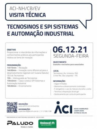 Oportunidade para conhecer Tecnosinos e SPI Sistemas e Automação Industrial