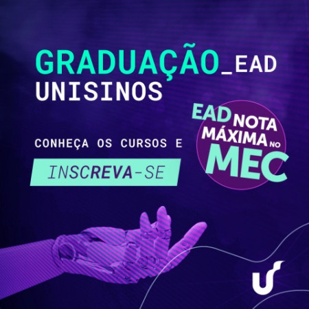 As inscrições para iniciar 2022 no Ensino Superior com a Graduação EAD da Unisinos, estão abertas!