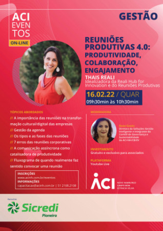 Importância das reuniões na transformação das empresas é tema de evento em 16 de fevereiro