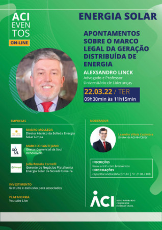 Marco Legal da Geração Distribuída de Energia em debate