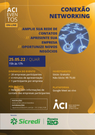 Participe do Conexão Networking on-line de maio