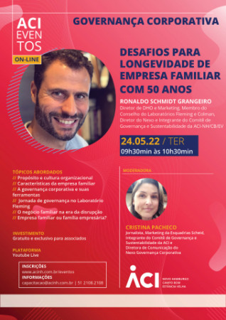 Palestra apresenta desafios para longevidade de empresa familiar com 50 anos