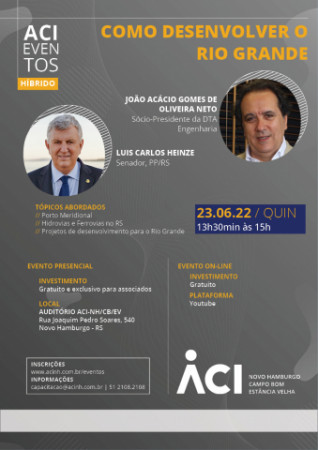 Evento debaterá projetos de desenvolvimento do Rio Grande do Sul