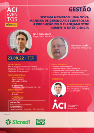 Palestra no dia 23 apresenta o que é e benefícios do Sistema Newprod