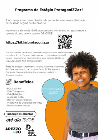 Arezzo promove Programa de Estágio afirmativo para pessoas negras: o ProtagoniZZa+