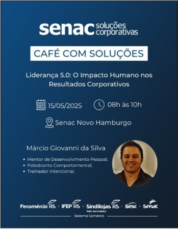 Café com soluções apresenta liderança 5.0
