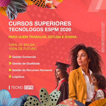 Cursos tecnólogos da ESPM têm 90% das vagas para bolsistas