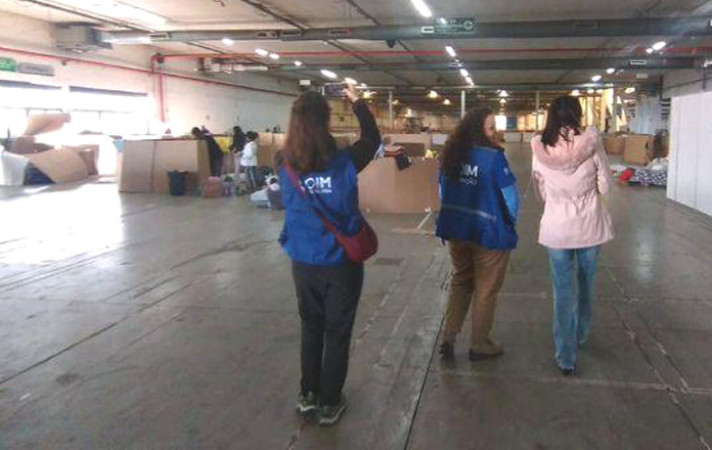 Equipe da ONU Migração elogia instalações do abrigo da Fenac
