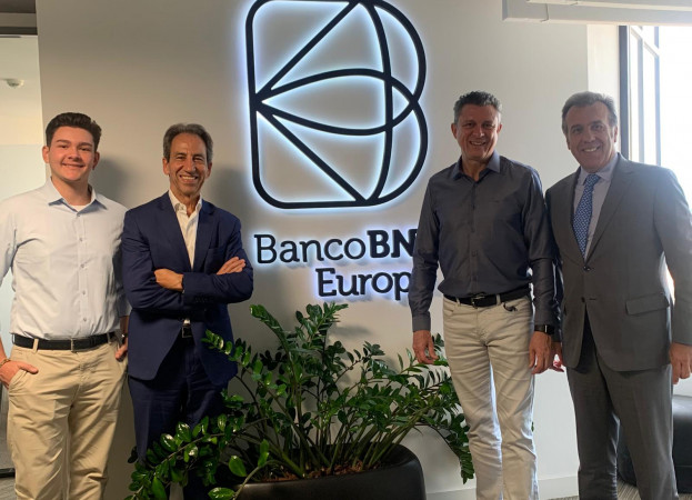 Robinson Klein é recebido pela direção do BNI Europa, em Portugal