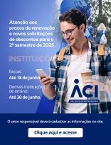 Inicia prazo para renovações e novas solicitações de desconto para 2º semestre de 2025