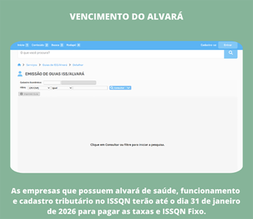 Prefeitura informa que vencimento do alvará será no próximo dia 31