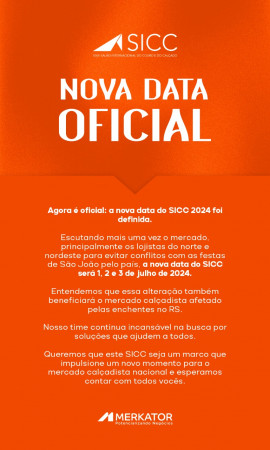 Promotora confirma nova data do SICC: 1, 2 e 3 de julho