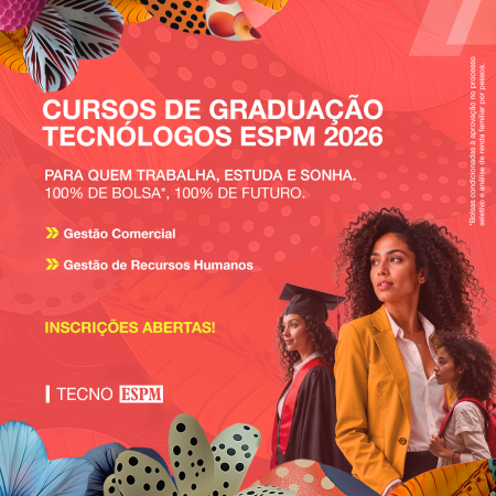 ESPM lança cursos Tecnólogos com 90% das vagas para bolsistas