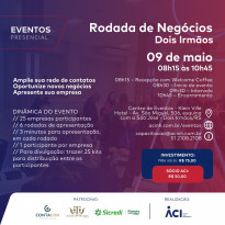 Participe da Rodada de Negócios, na próxima sexta-feira