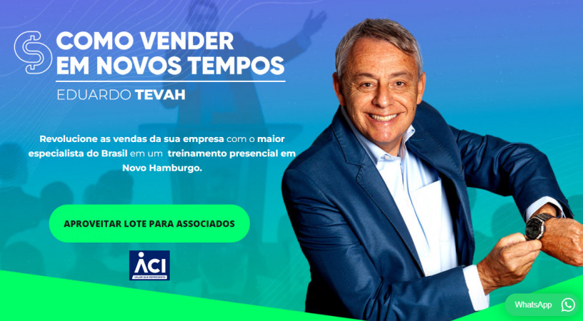Palestra Como Vender em Novos Tempos tem preço especial para associados