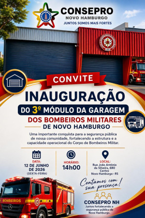 Corpo de Bombeiros inaugura novo módulo da garagem