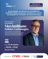 Meeting de Governança NEXO recebe Maximiliano Selistre Carlomagno