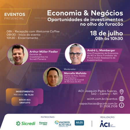 Oportunidades de investimentos no olho do furacão