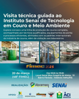 Mergulhe no mundo do couro com visita técnica exclusiva ao Senai EV