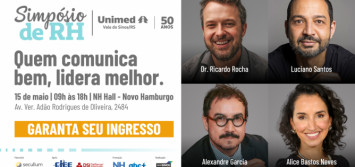 Simpósio de RH Unimed Vale do Sinos debate comunicação e liderança