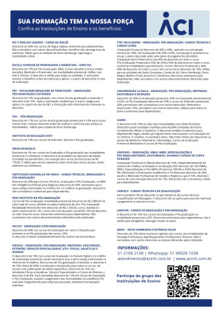 Benefício exclusivo para colaboradores das empresas associadas