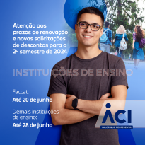 Atenção aos prazos para renovar ou solicitar descontos em instituições de ensino