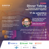 Conservas Oderich apresenta história de mais de cem anos de atuação internacional no 21° Dinner Talking