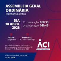 Convocação para assembleia geral ordinária nesta quarta-feira