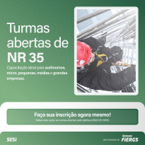 Sesi promove capacitação em NR 35 – Trabalho em altura