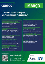 Programação de cursos na ACI em março